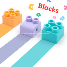 blocos de construção de plástico macio blocos de construção de bebê de brinquedo